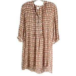 Club Monaco Silk Pintuck Dress